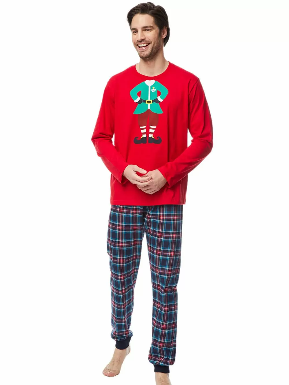 Ανδρική Πυτζάμα MINERVA XMAS COOKIE - 100% Βαμβάκι Interlock