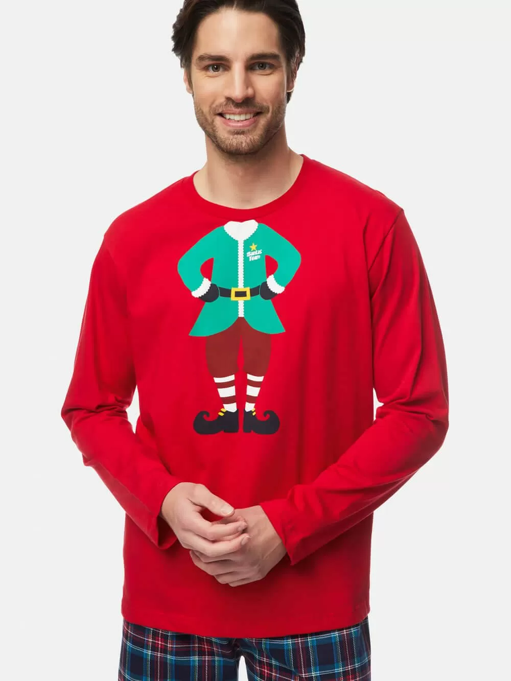 Ανδρική Πυτζάμα MINERVA XMAS COOKIE - 100% Βαμβάκι Interlock