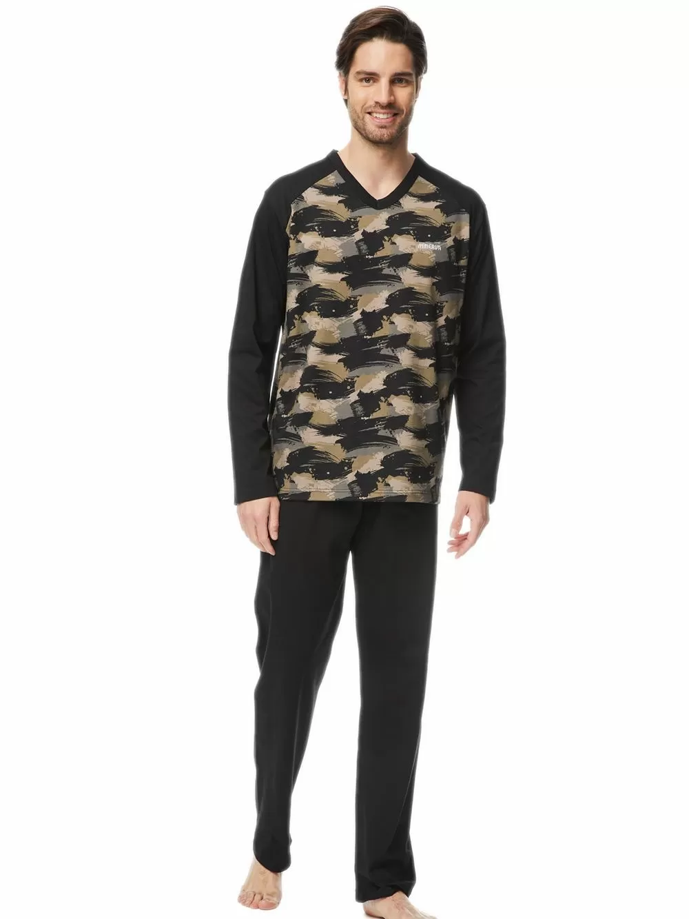 Ανδρική Πυτζάμα MINERVA Camo - 100% Βαμβάκι Interlock