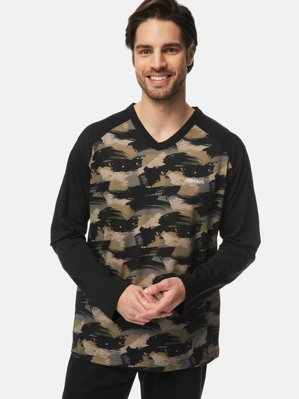 Ανδρική Πυτζάμα MINERVA Camo - 100% Βαμβάκι Interlock