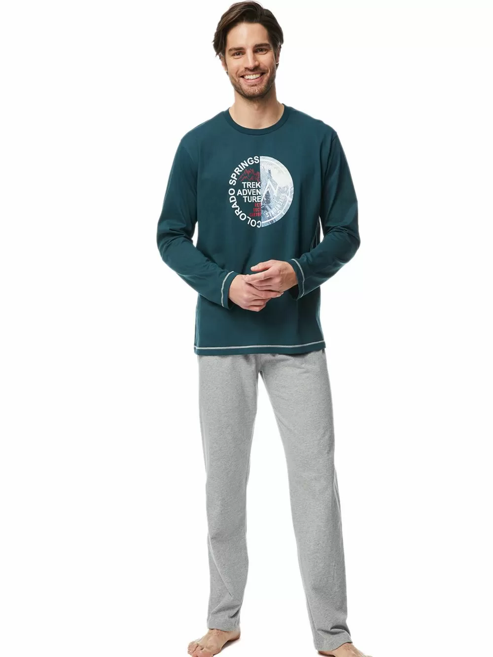 Ανδρική Πυτζάμα MINERVA COLORADO SPRINGS - 100% Βαμβάκι Interlock