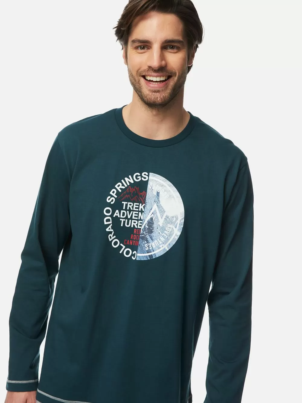 Ανδρική Πυτζάμα MINERVA COLORADO SPRINGS - 100% Βαμβάκι Interlock