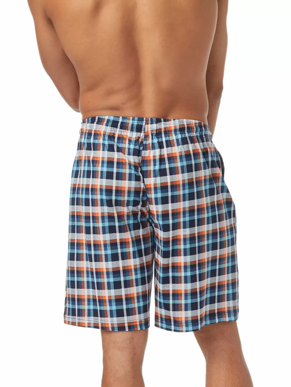 Ανδρική Βερμούδα Σορτς MINERVA - 100% Βαμβακερό - Καρό Σχέδιο 