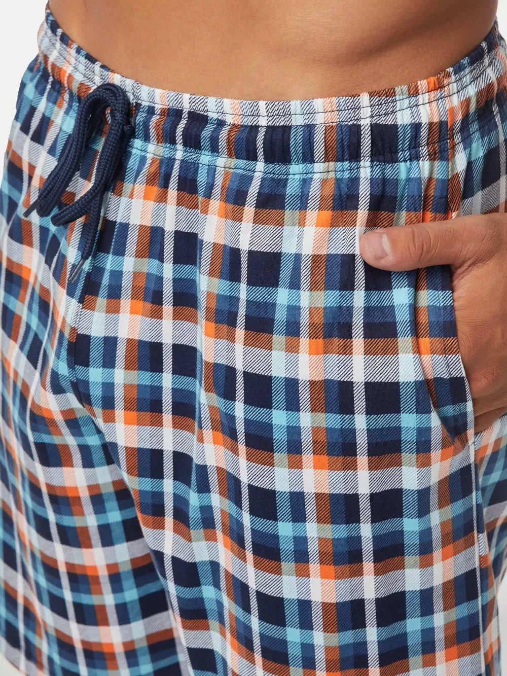 Ανδρική Βερμούδα Σορτς MINERVA - 100% Βαμβακερό - Καρό Σχέδιο 