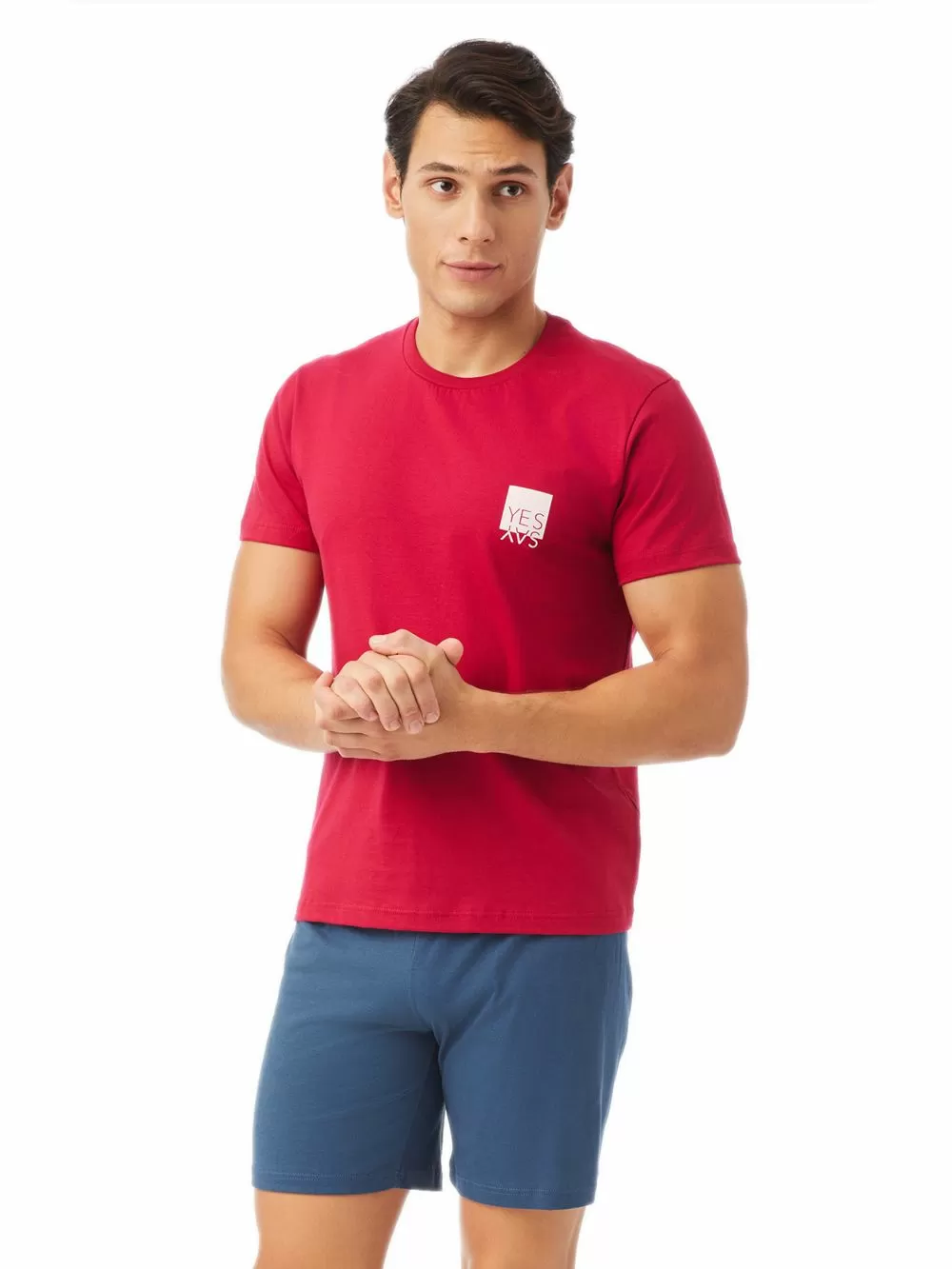 Ανδρική Πυτζάμα MINERVA Say Yes - 100% Βαμβακερή