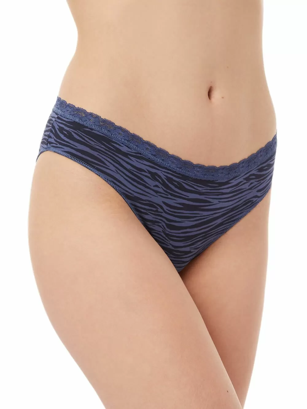 MINERVA Slip Ψηλό Φαρδύ 854 - Απαλό Modal & Δαντέλα - Αόρατα Λάστιχα - 2 Τεμάχια 