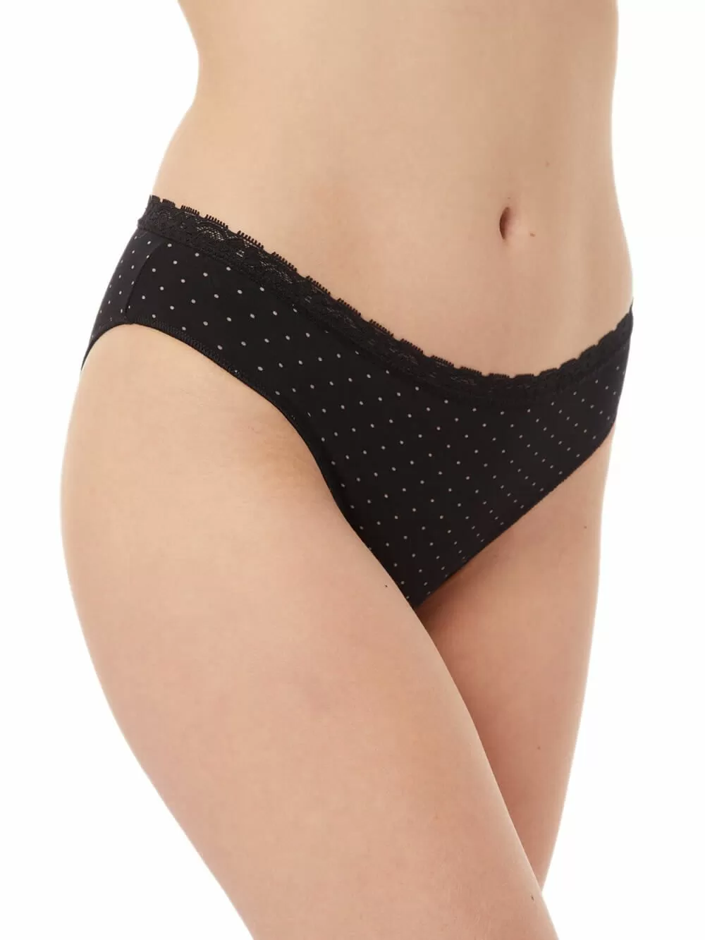 MINERVA Slip Ψηλό Φαρδύ 857 - Απαλό Modal & Δαντέλα - Αόρατα Λάστιχα - 2 Τεμάχια 