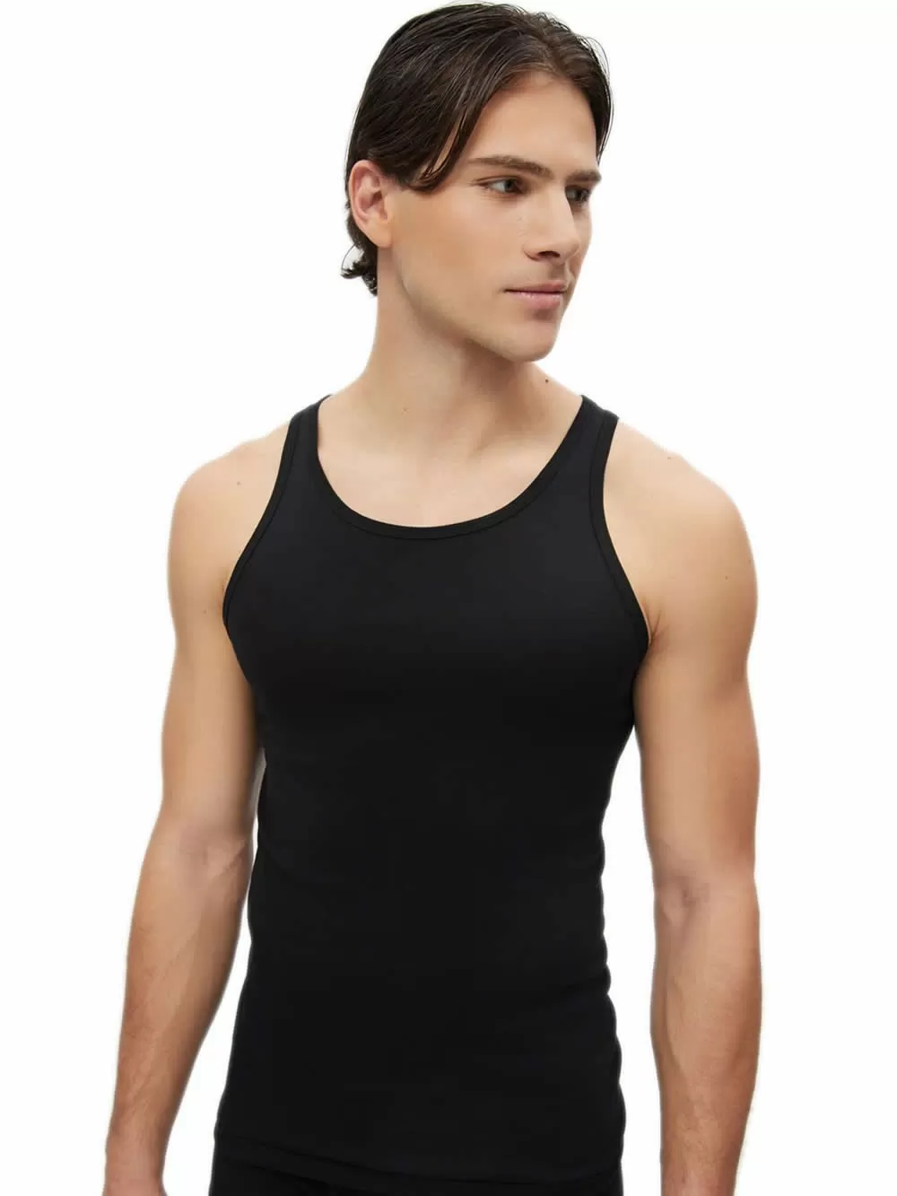 Minerva Ανδρική Φανέλα Comfort με Τιράντα - 100% Βαμβακερή - Πακέτο με 2