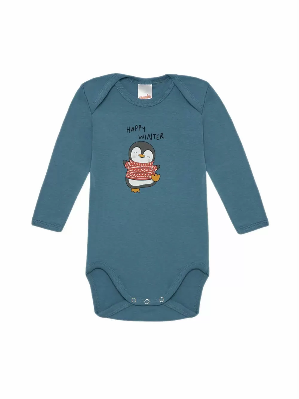 Βρεφικά Κορμάκια MINERVA Pinguin για Αγόρι - 100% Αγνό Βαμβάκι - Πακέτο με 2