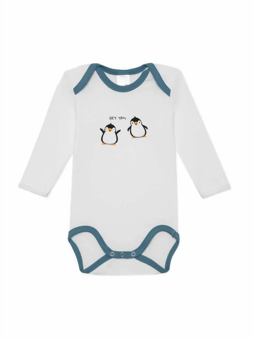 Βρεφικά Κορμάκια MINERVA Pinguin για Αγόρι - 100% Αγνό Βαμβάκι - Πακέτο με 2