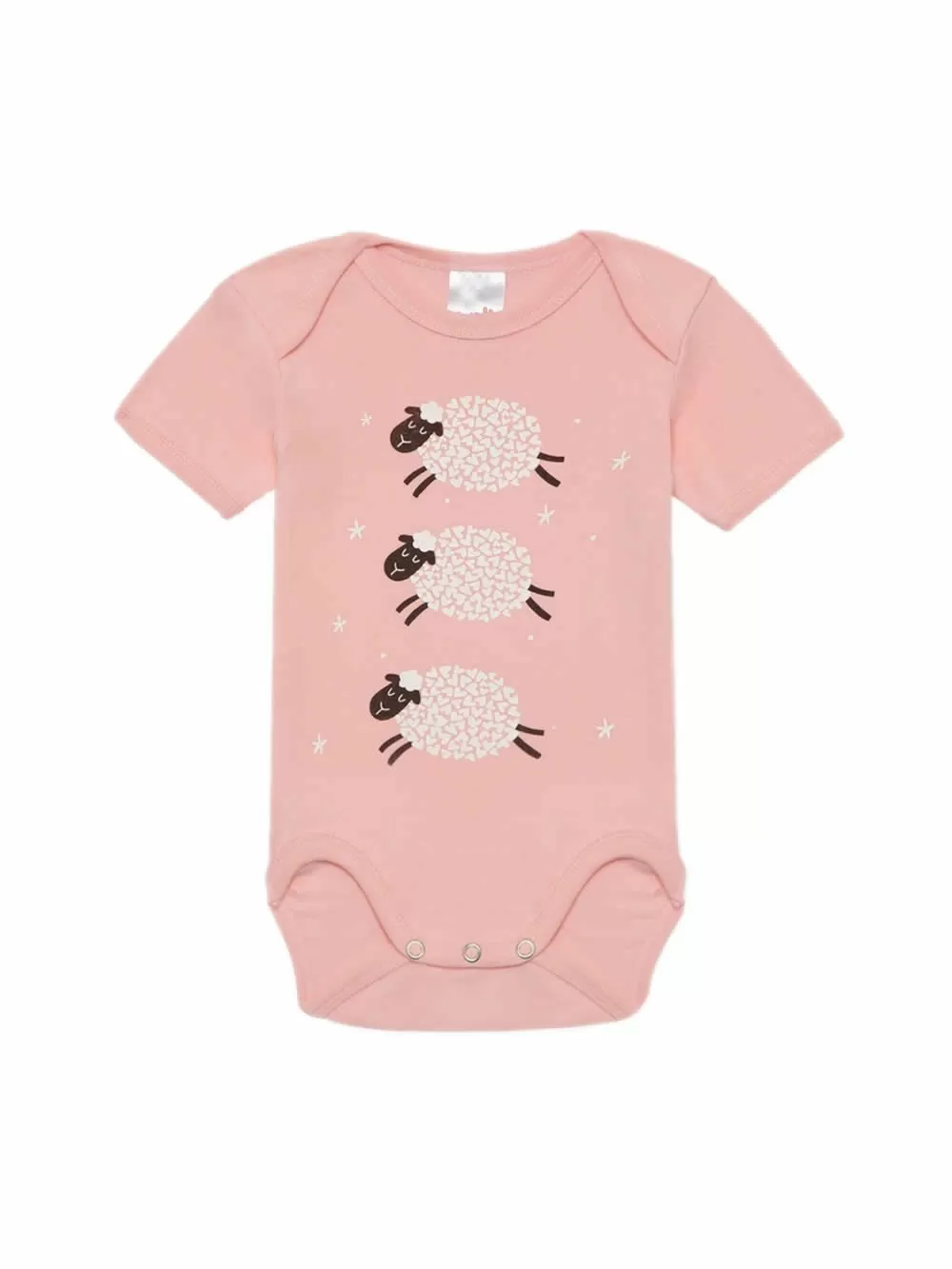 Βρεφικά Κορμάκια MINERVA Sheeps για Κορίτσι - 100% Αγνό Βαμβάκι - Πακέτο με 3
