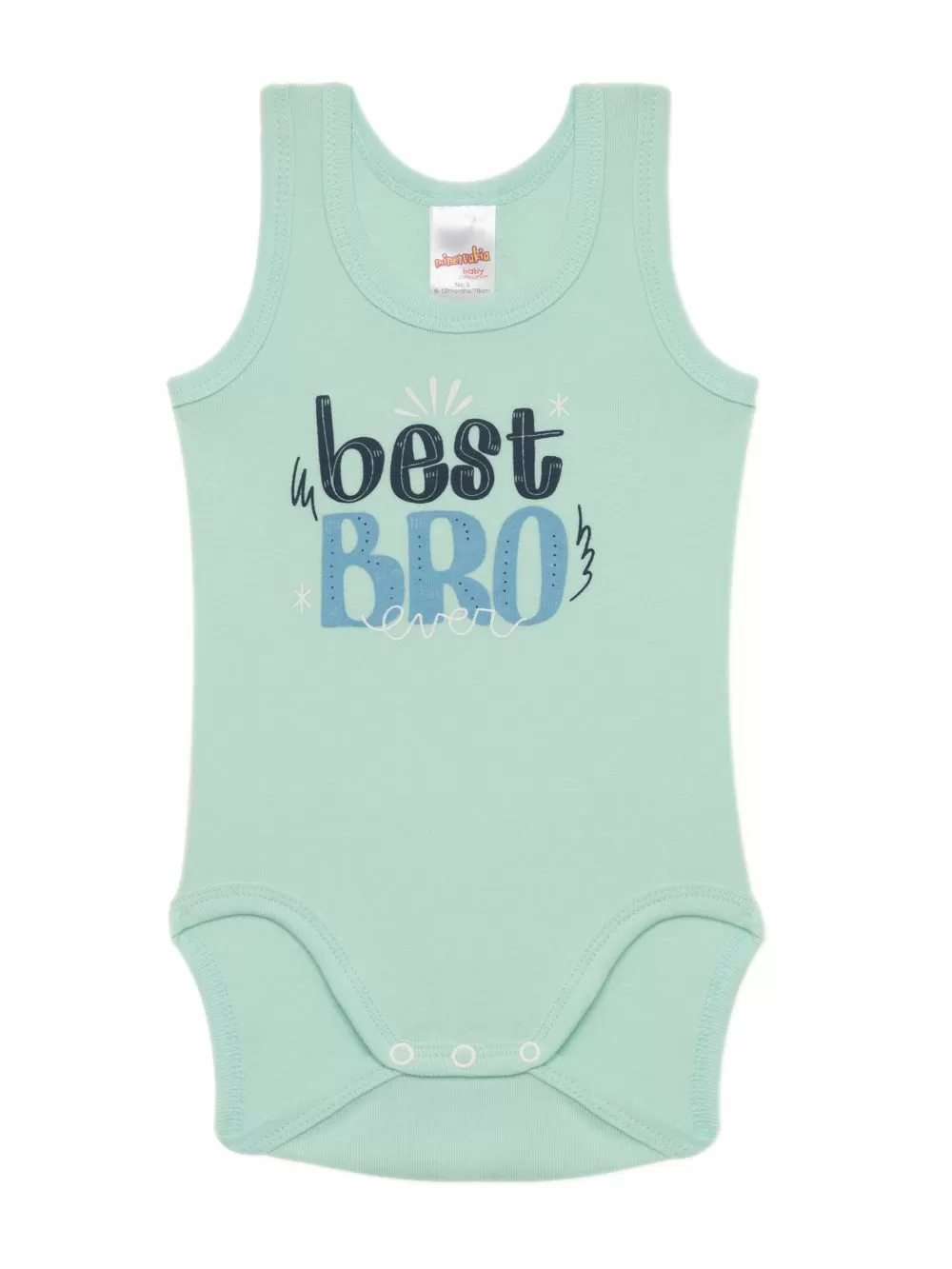 Βρεφικά Κορμάκια MINERVA Best Bro για Αγόρι - 100% Αγνό Βαμβάκι - Πακέτο με 2