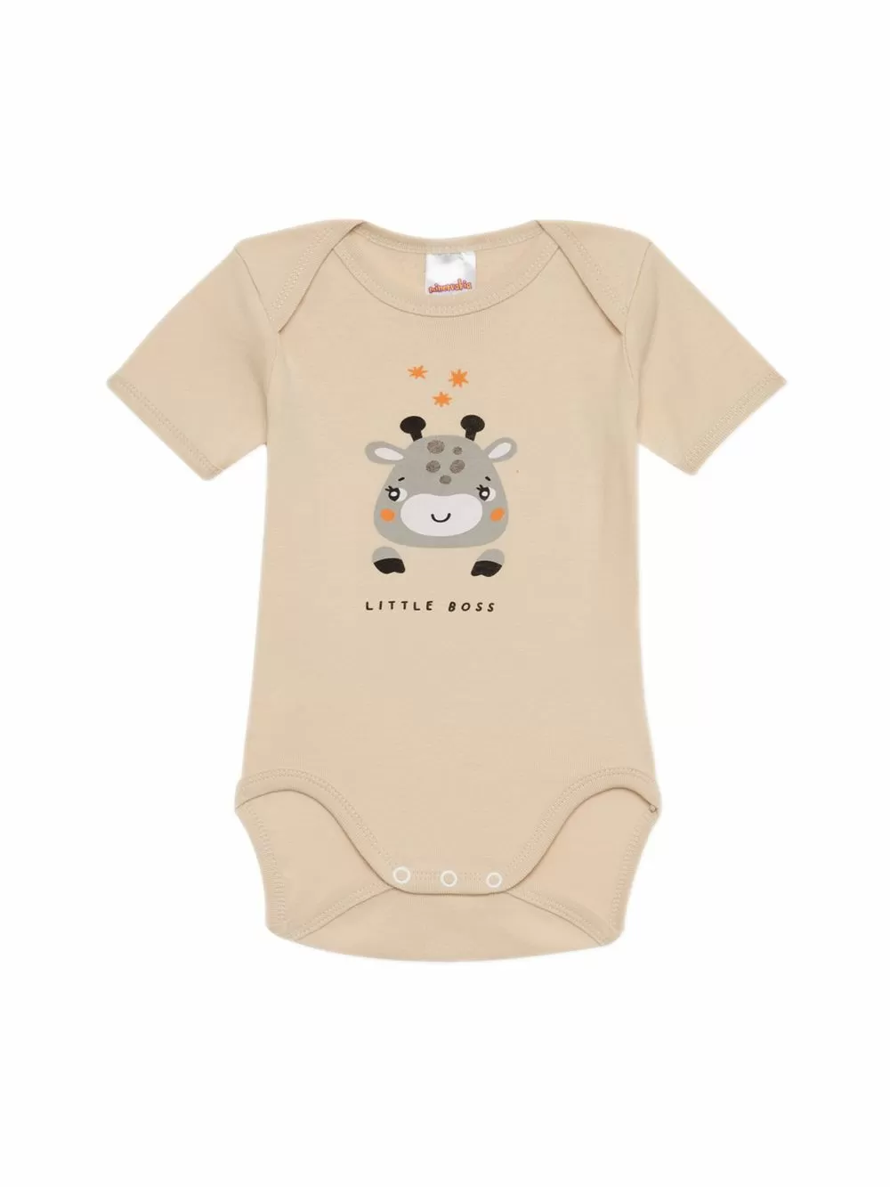 Βρεφικά Κορμάκια MINERVA Little Animal για Αγόρι - 100% Αγνό Βαμβάκι - Πακέτο με 4