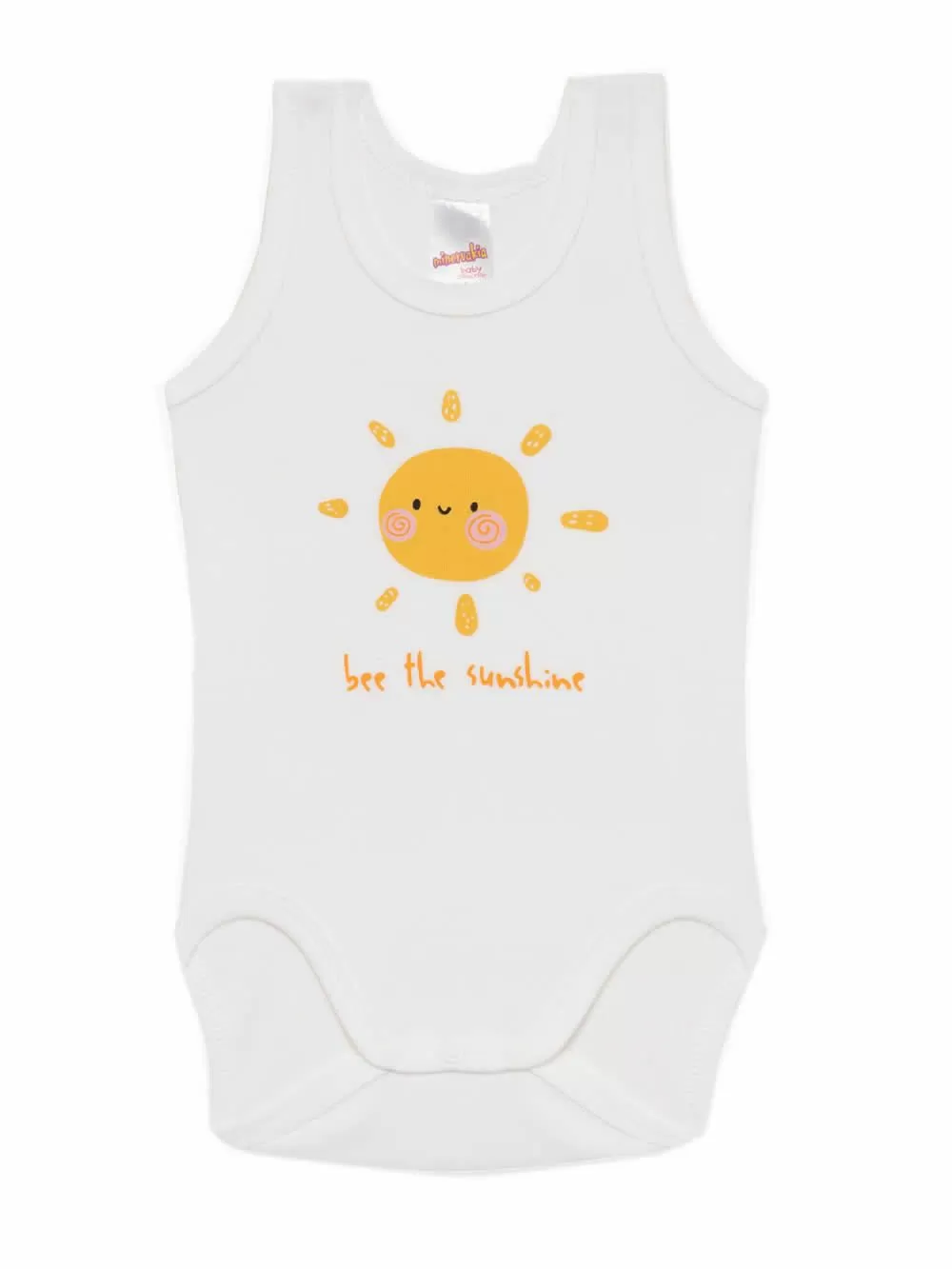 Βρεφικά Κορμάκια MINERVA Bee Sunshine για Κορίτσι - 100% Αγνό Βαμβάκι - Πακέτο με 3