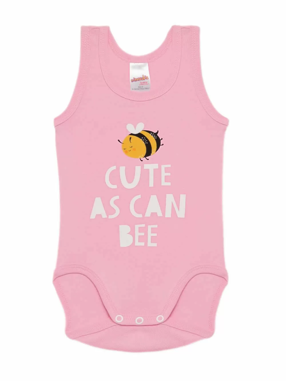 Βρεφικά Κορμάκια MINERVA Bee Sunshine για Κορίτσι - 100% Αγνό Βαμβάκι - Πακέτο με 3