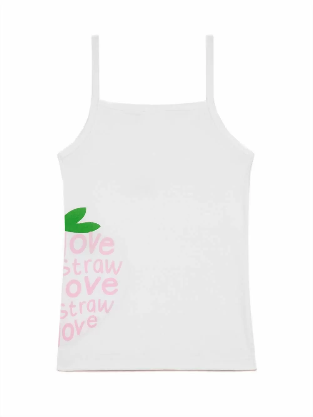 Παιδική Φανέλα MINERVA για Κορίτσι Strawberry - Λεπτή Τιράντα - 100% Αγνό Βαμβάκι