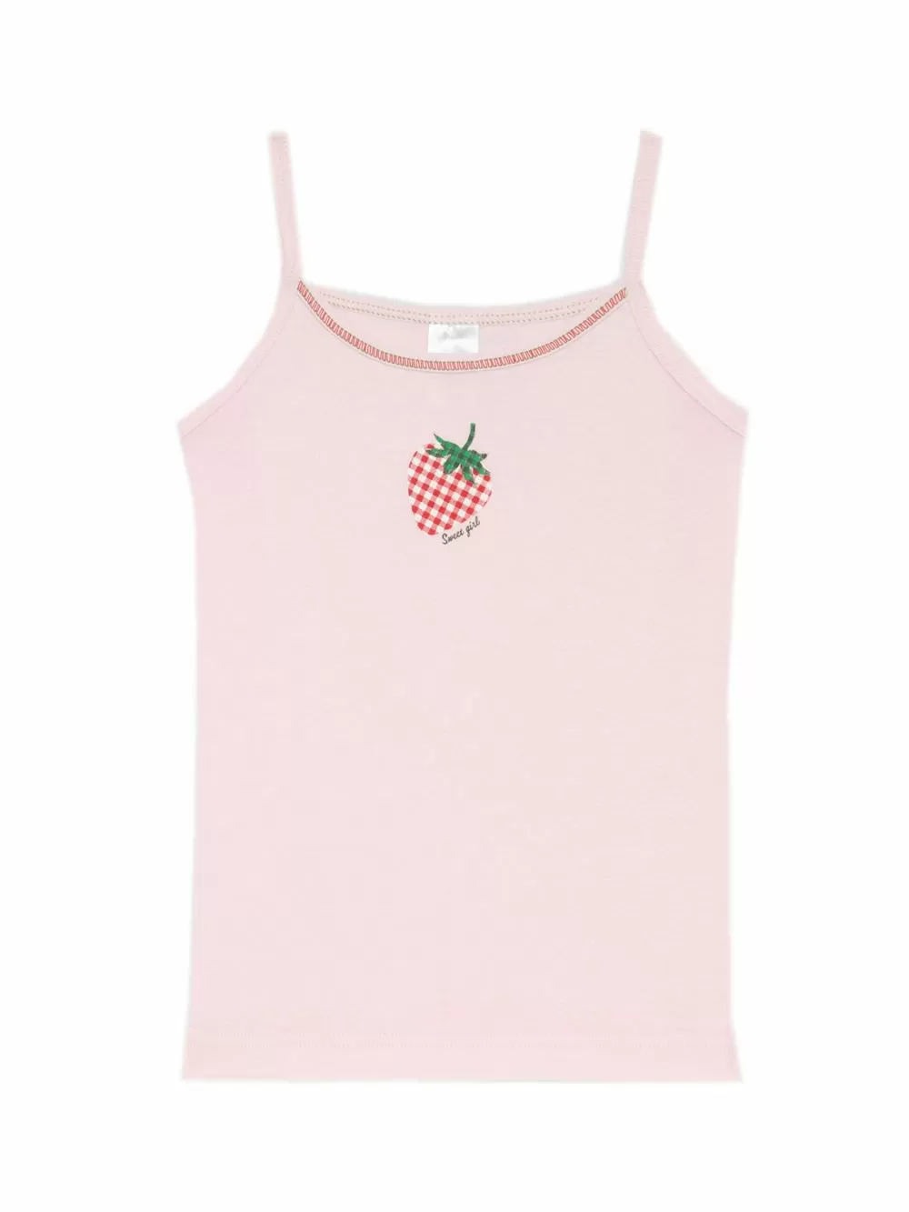 Παιδική Φανέλα MINERVA για Κορίτσι Strawberry - Λεπτή Τιράντα - 100% Αγνό Βαμβάκι