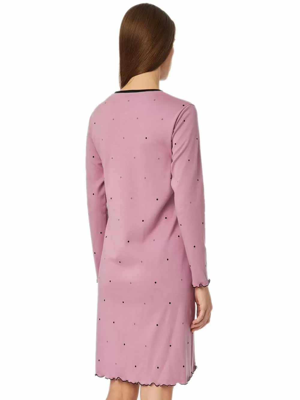 Γυναικείο Νυχτικό MINERVA Dots - Νέα Μαμά - 100% Βαμβακερό 