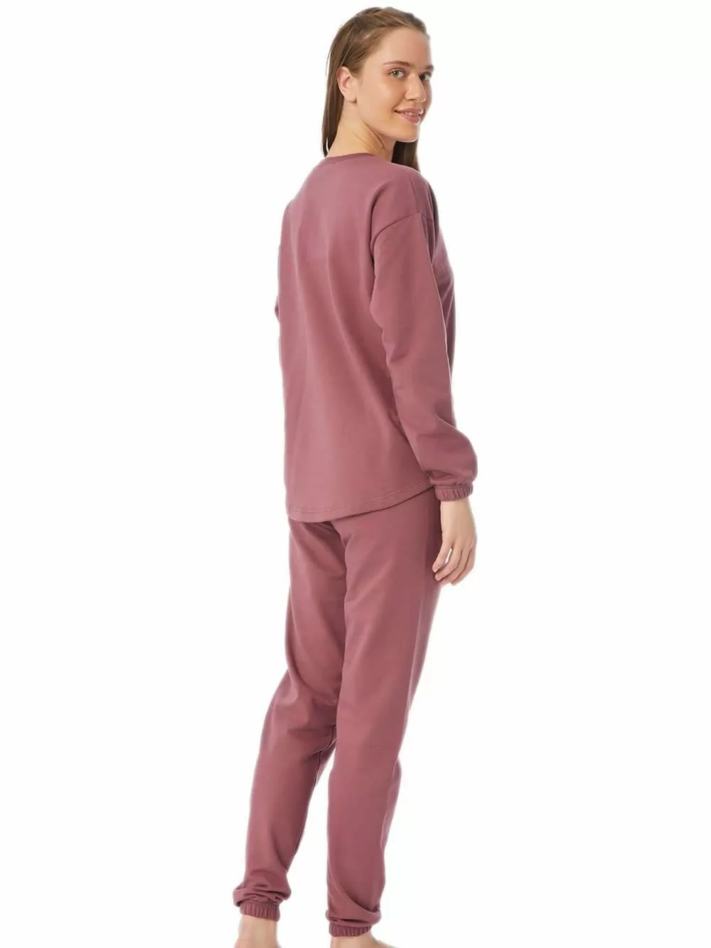 Γυναικεία Πυτζάμα MINERVA ANGEL Φούτερ - 100% Βαμβάκι Interlock