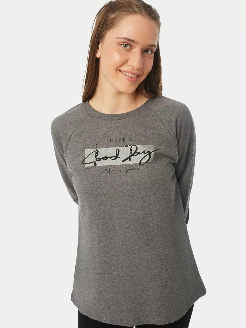 Γυναικεία Φόρμα Homewear Φούτερ MINERVA AMOR - 100% Βαμβάκι Interlock