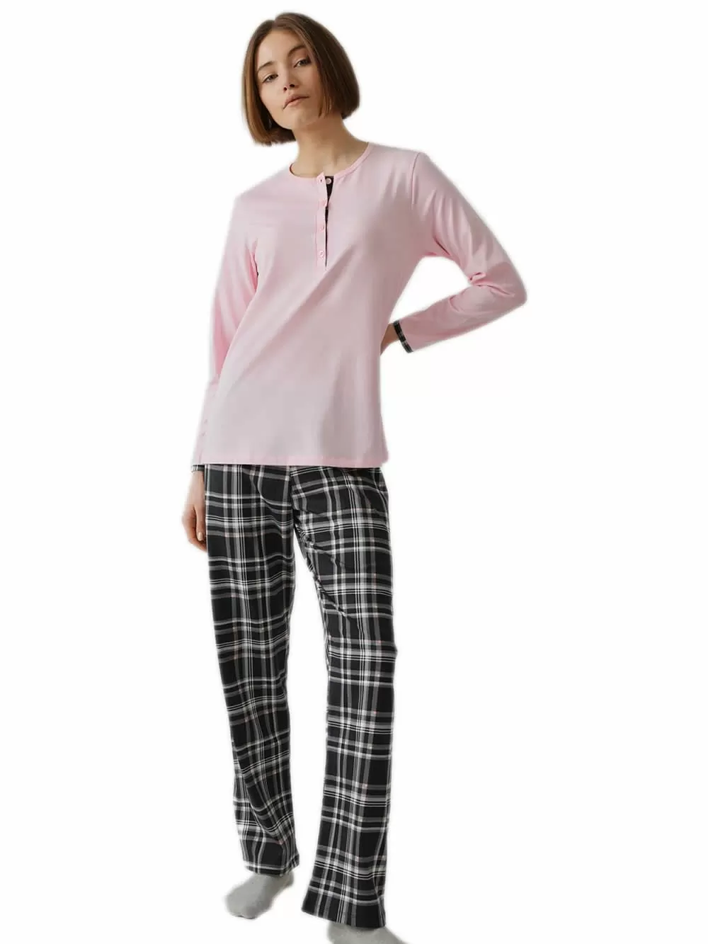 Γυναικεία Πυτζάμα MINERVA Cosy Club - Νέα Μαμά - 100% Βαμβάκι Interlock