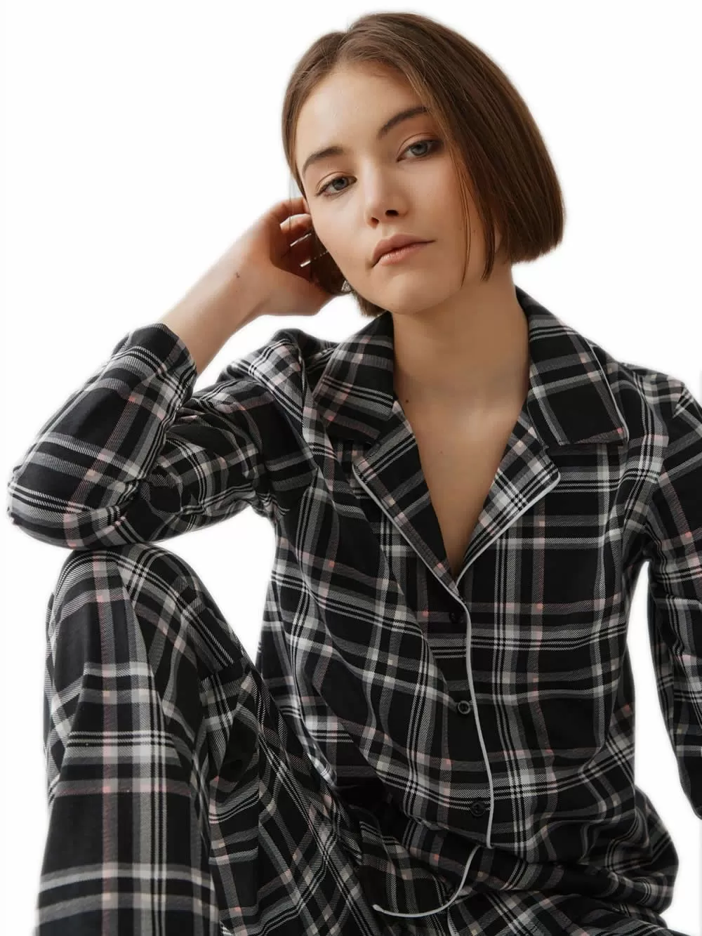 Γυναικεία Πυτζάμα MINERVA Cosy Club - Κουμπιά - 100% Βαμβάκι Interlock