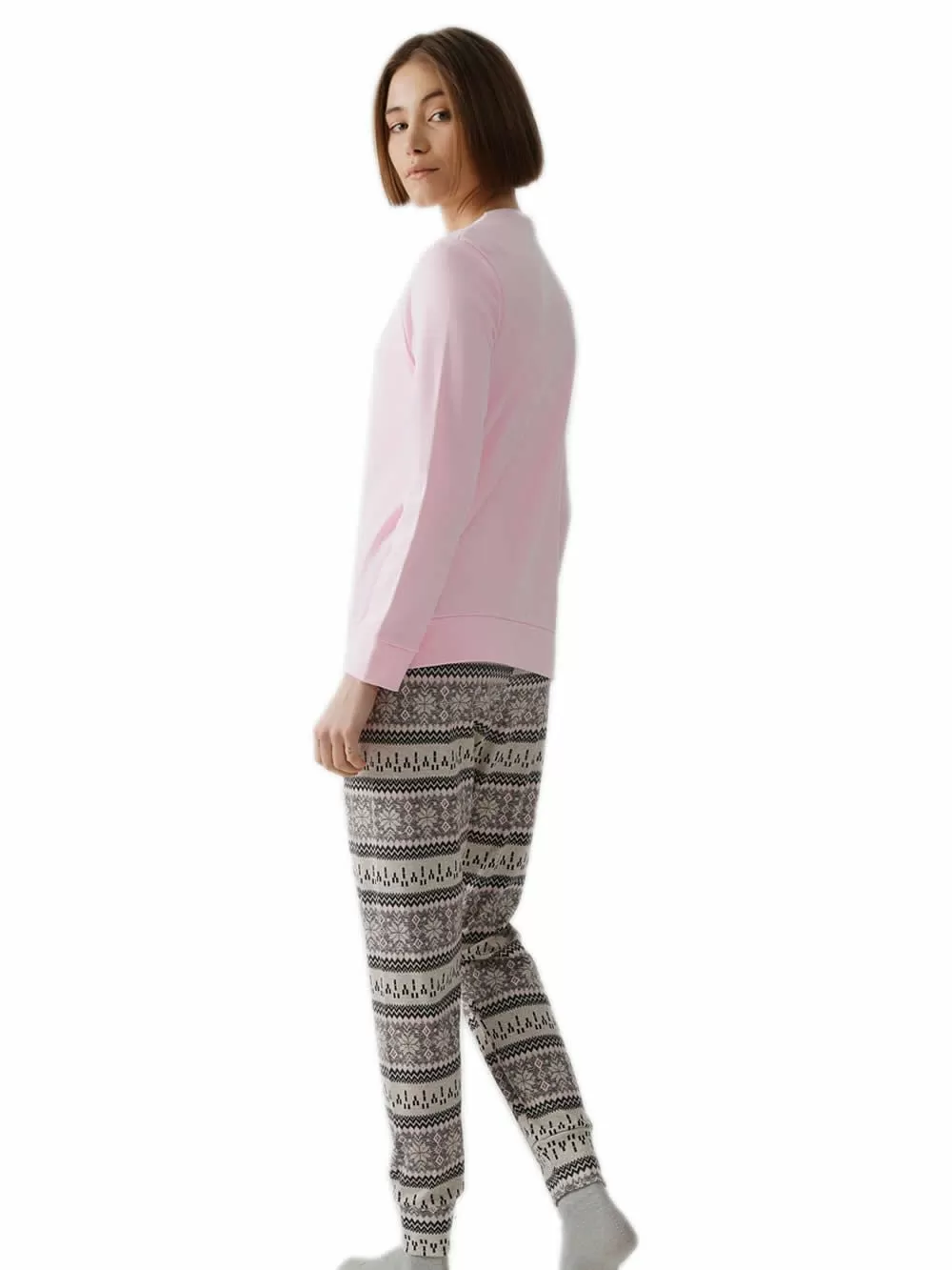 Γυναικεία Πυτζάμα MINERVA Nordic - 100% Βαμβάκι Interlock