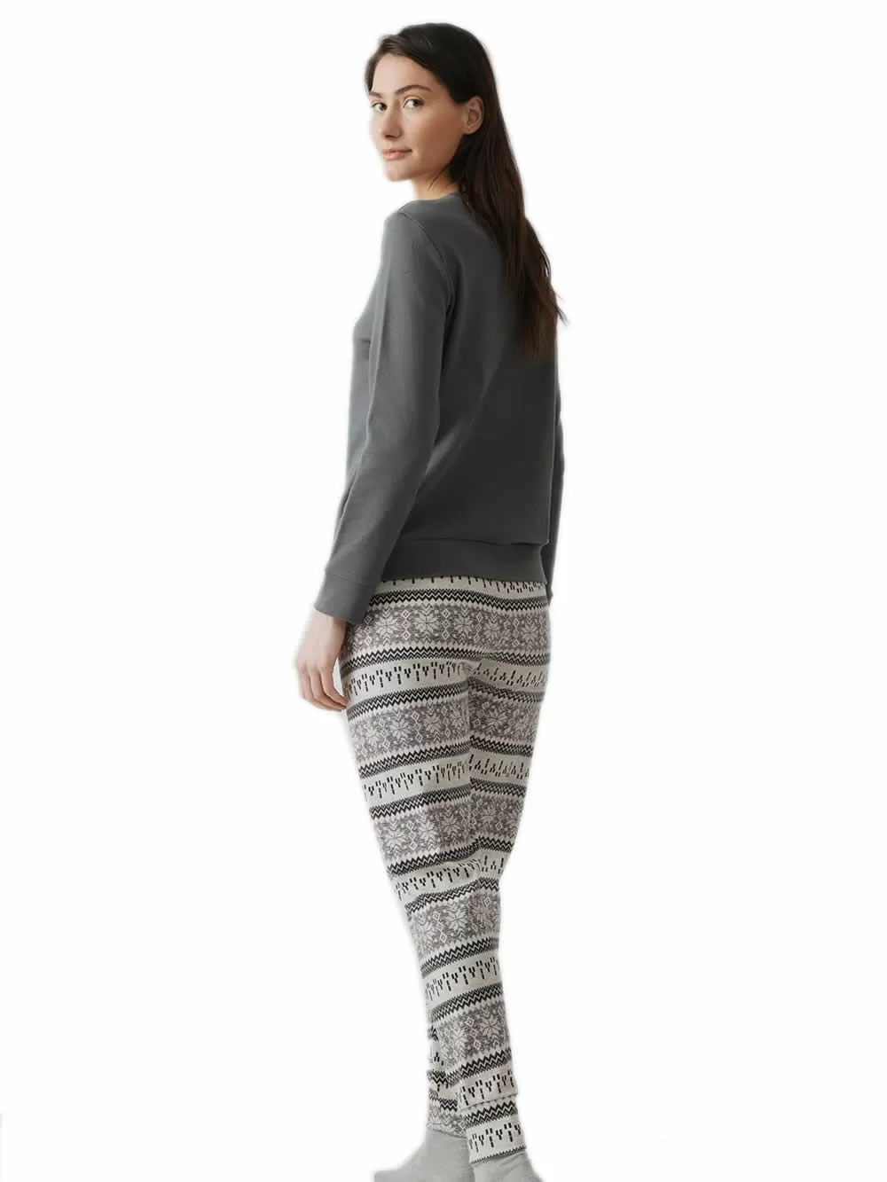 Γυναικεία Πυτζάμα MINERVA Nordic - 100% Βαμβάκι Interlock