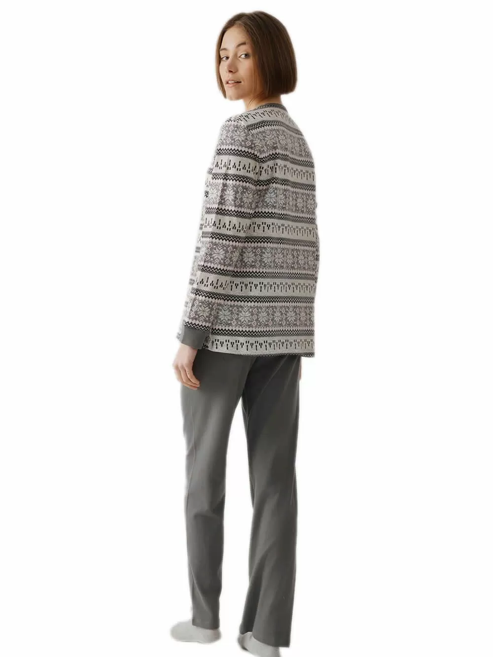 Γυναικεία Πυτζάμα MINERVA Nordic - 100% Βαμβάκι - Νέα Μαμά