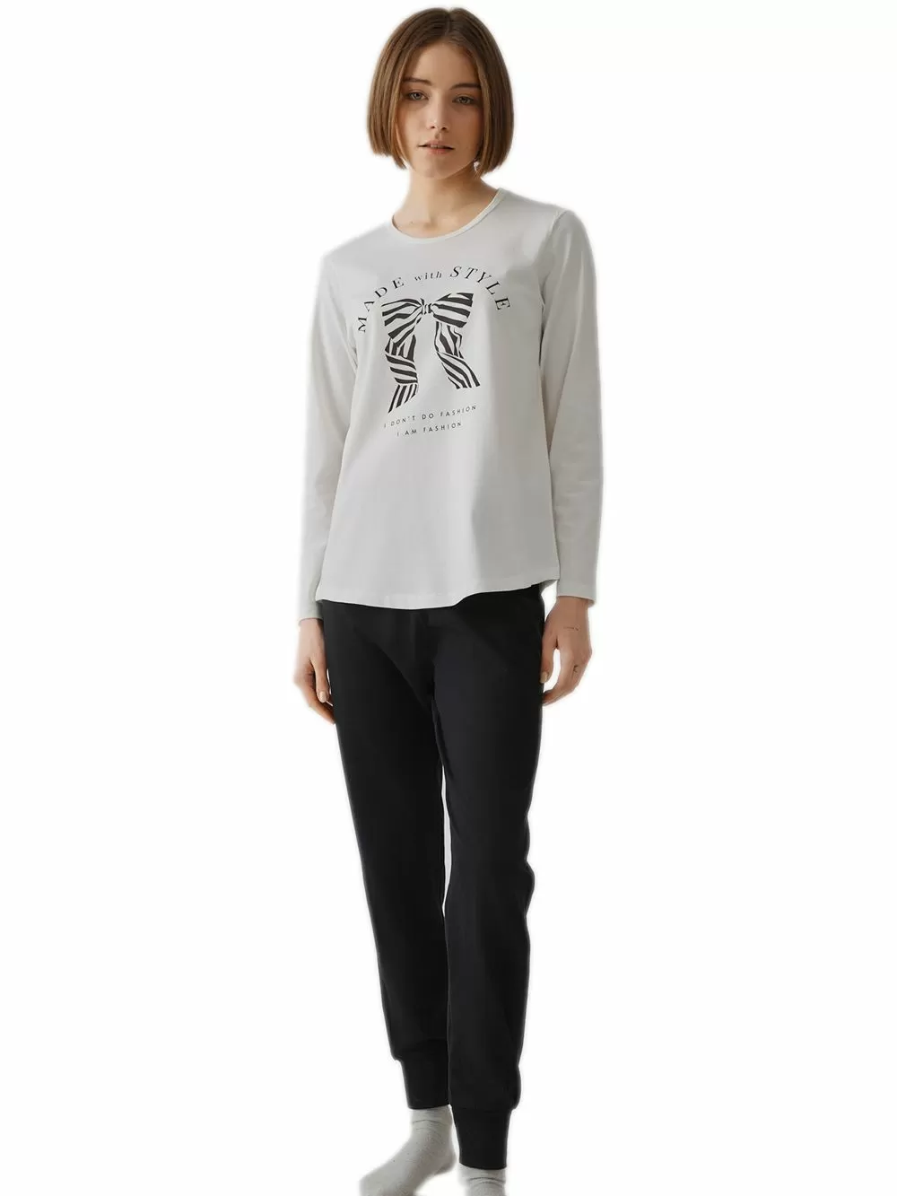 Γυναικεία Πυτζάμα MINERVA Relax - 100% Βαμβάκι Interlock