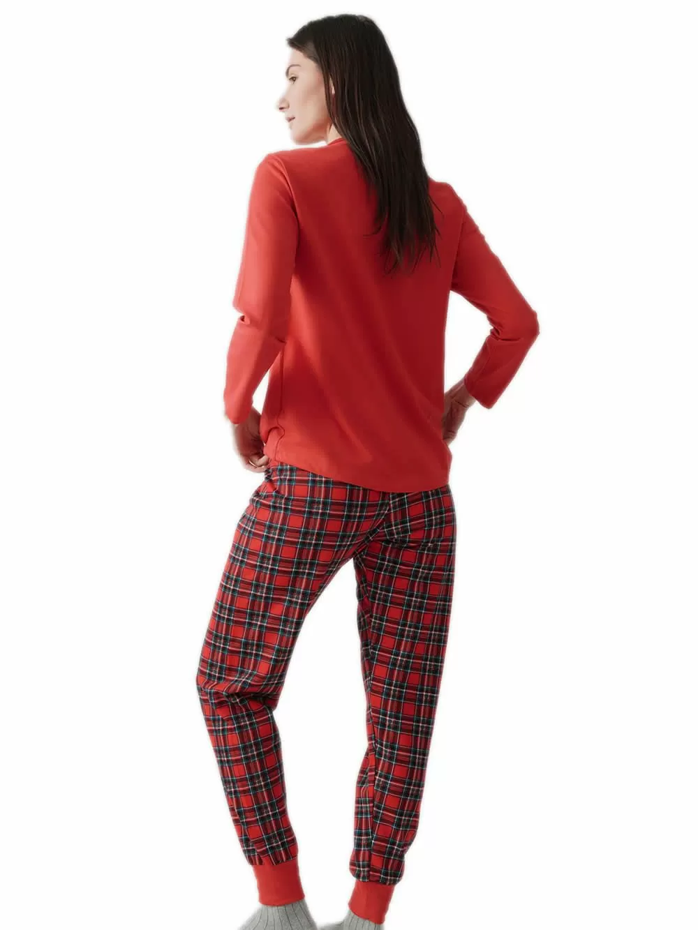 Γυναικεία Πυτζάμα MINERVA Joy Printed Sweat - 100% Βαμβάκι Interlock