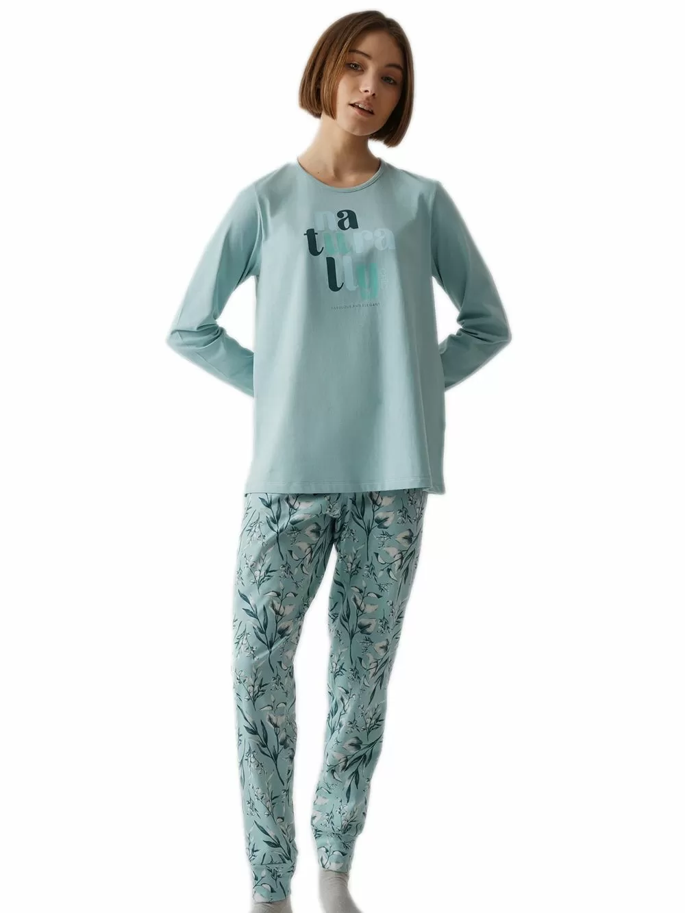 Γυναικεία Πυτζάμα MINERVA Naturally - 100% Βαμβάκι Interlock