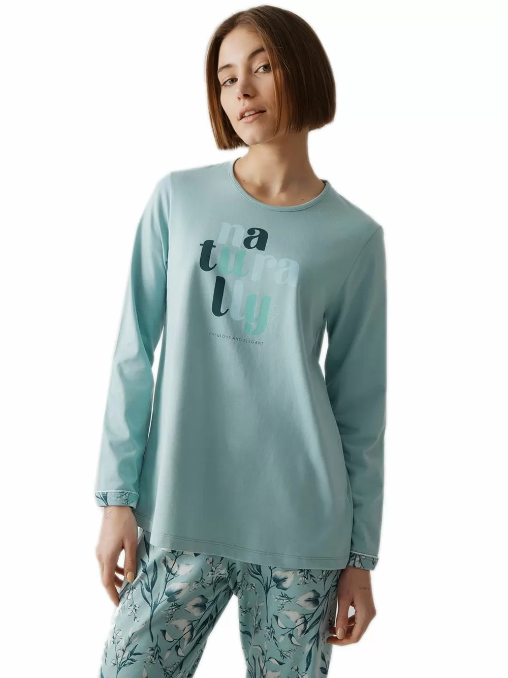 Γυναικεία Πυτζάμα MINERVA Naturally - 100% Βαμβάκι Interlock