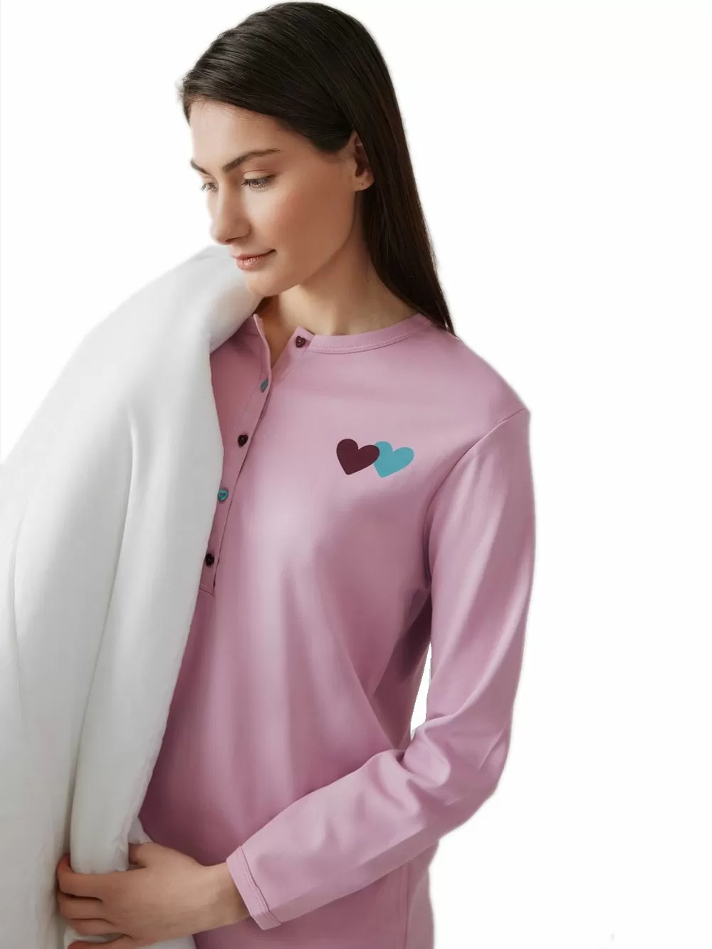 Γυναικείο Νυχτικό MINERVA Maternity - Νέα Μαμά - 100% Βαμβάκι Interlock