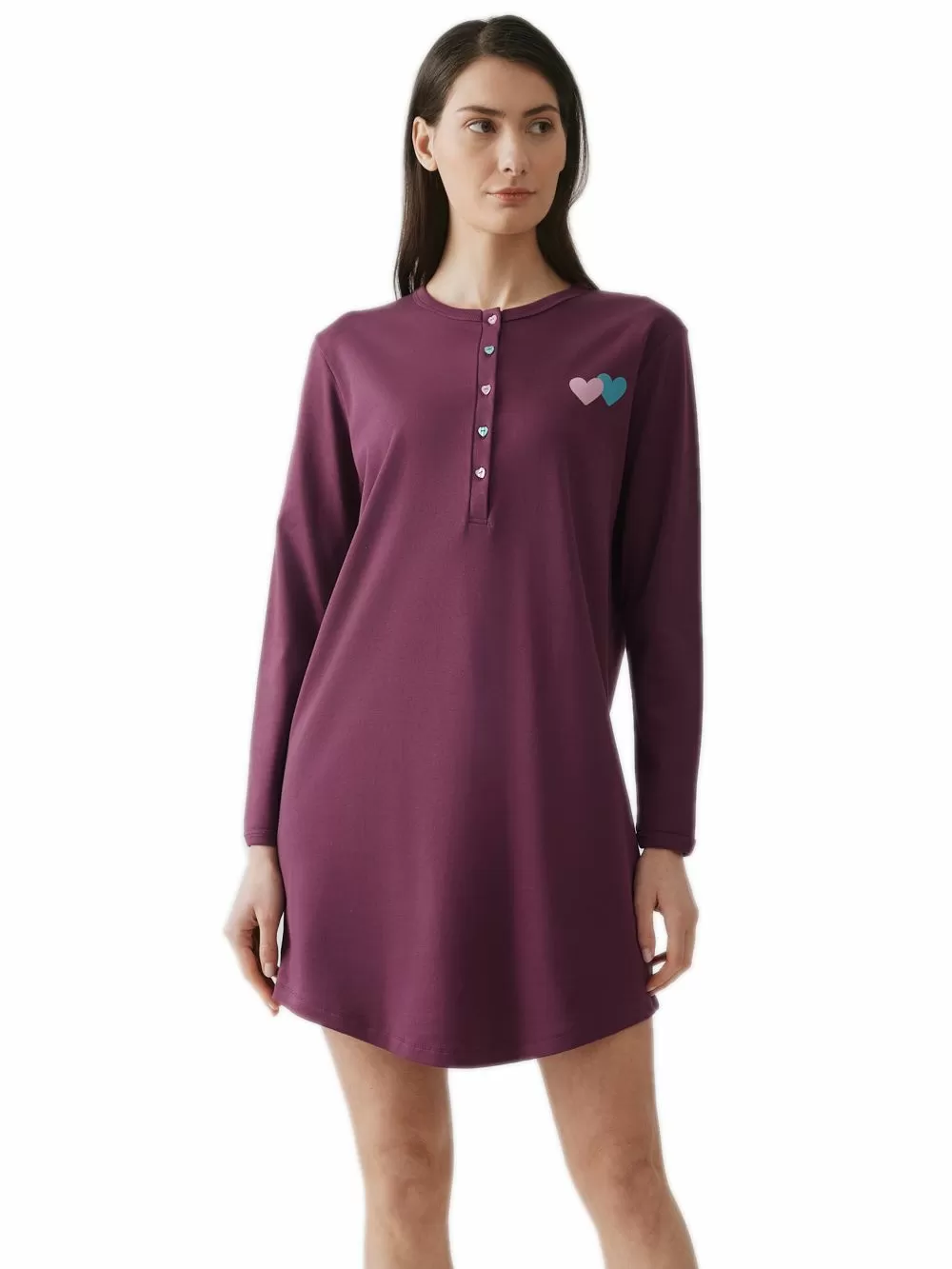 Γυναικείο Νυχτικό MINERVA Maternity - Νέα Μαμά - 100% Βαμβάκι Interlock