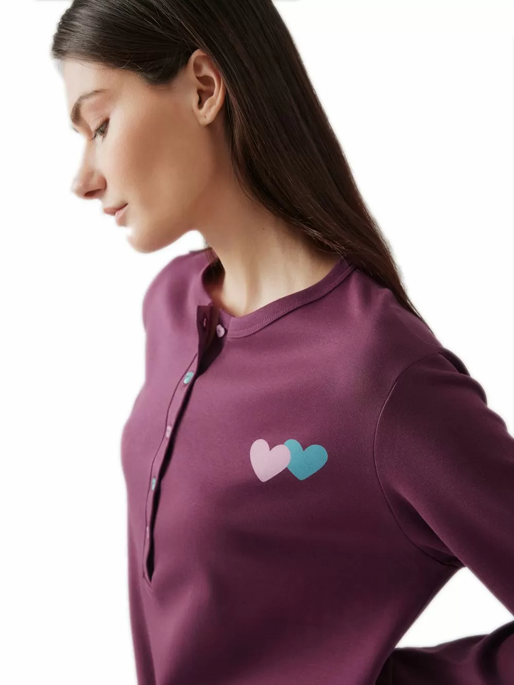 Γυναικείο Νυχτικό MINERVA Maternity - Νέα Μαμά - 100% Βαμβάκι Interlock