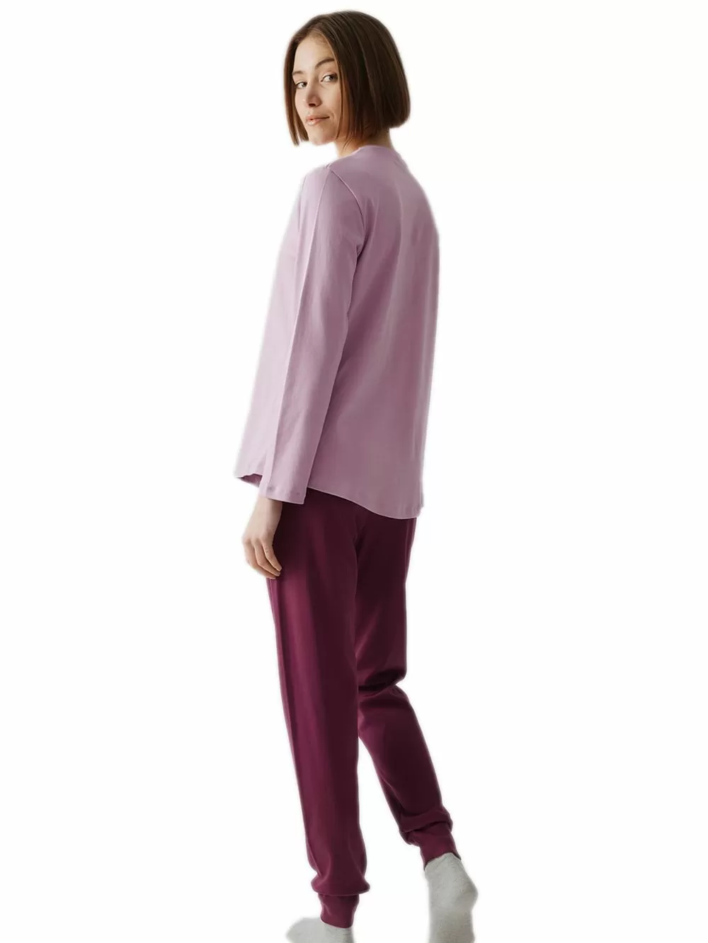 Γυναικεία Πυτζάμα MINERVA Choco Hearts - 100% Βαμβάκι Interlock