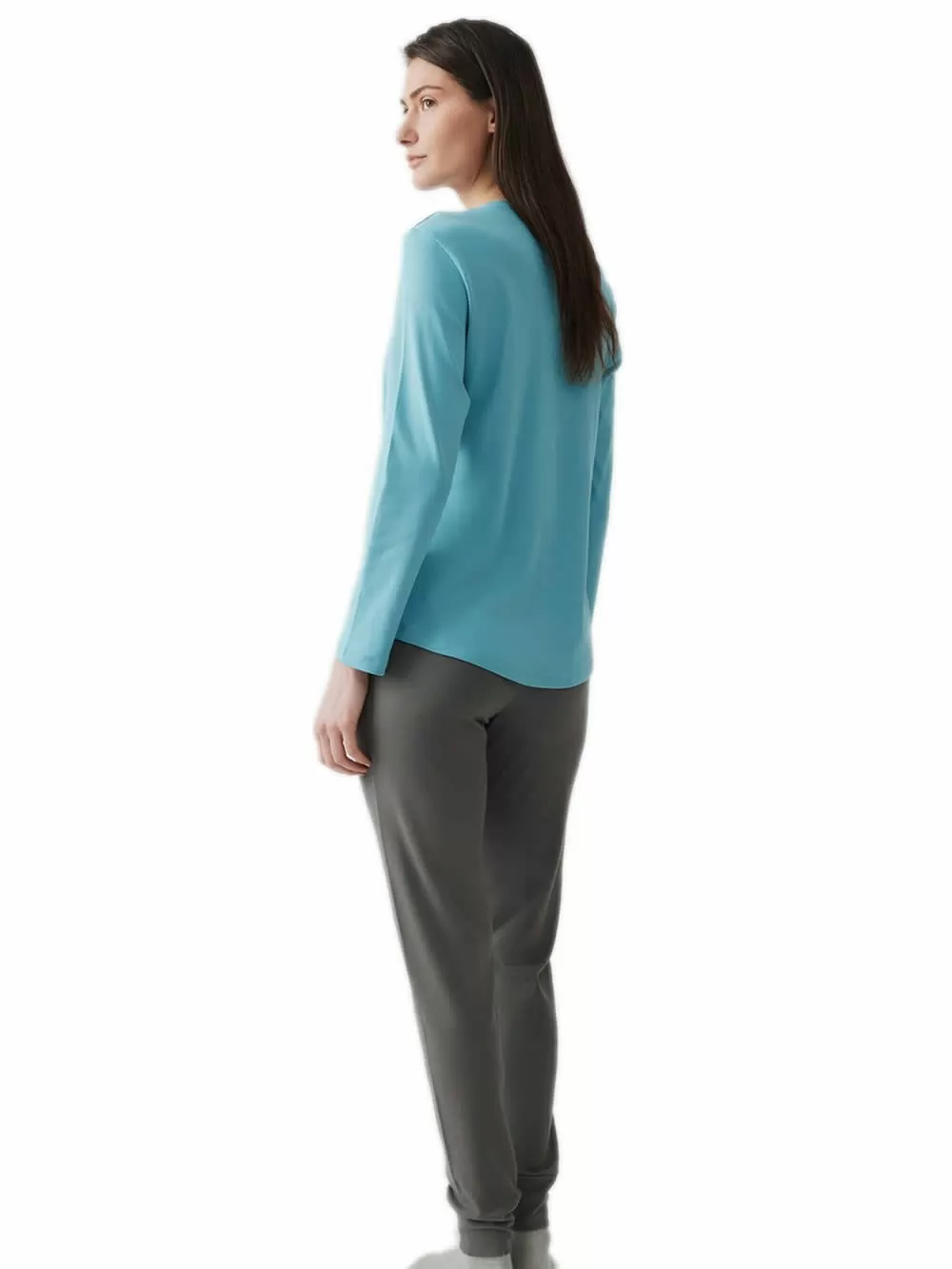 Γυναικεία Πυτζάμα MINERVA Choco Hearts - 100% Βαμβάκι Interlock