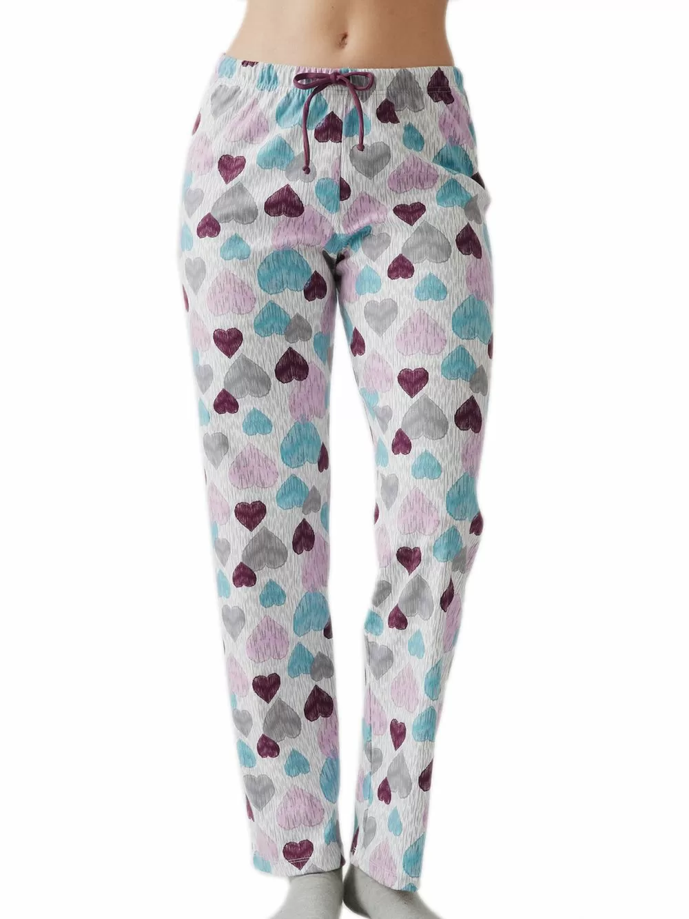 Γυναικείο Παντελόνι MINERVA Print - 100% Βαμβάκι Interlock