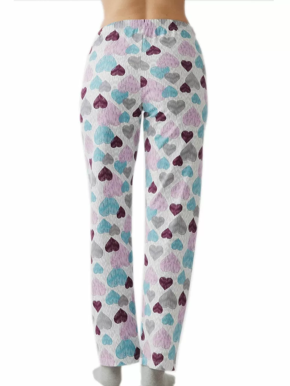 Γυναικείο Παντελόνι MINERVA Print - 100% Βαμβάκι Interlock
