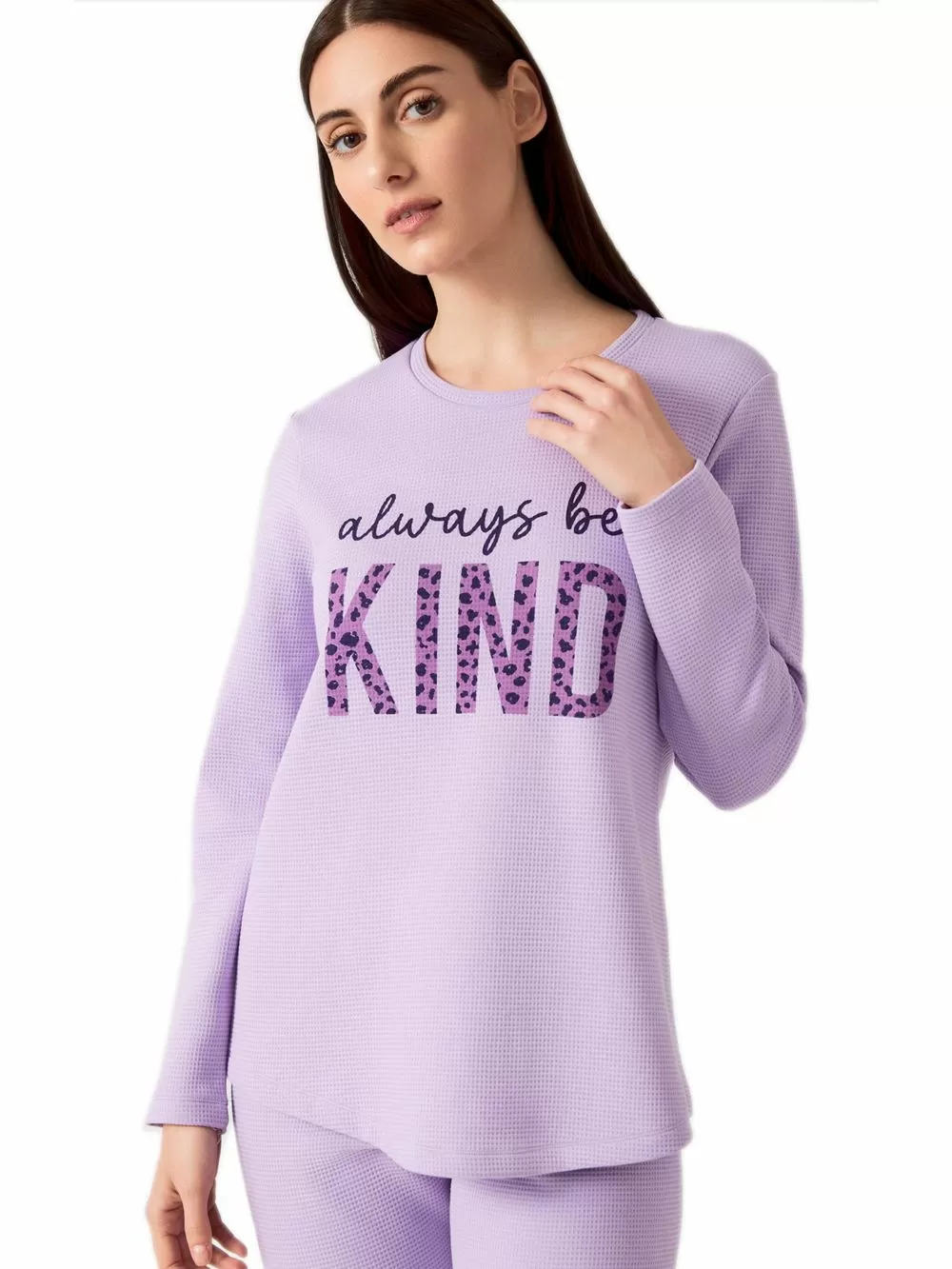 Γυναικεία Πυτζάμα MINERVA Waffle Kind - 100% Ποιοτικό Βαμβάκι 