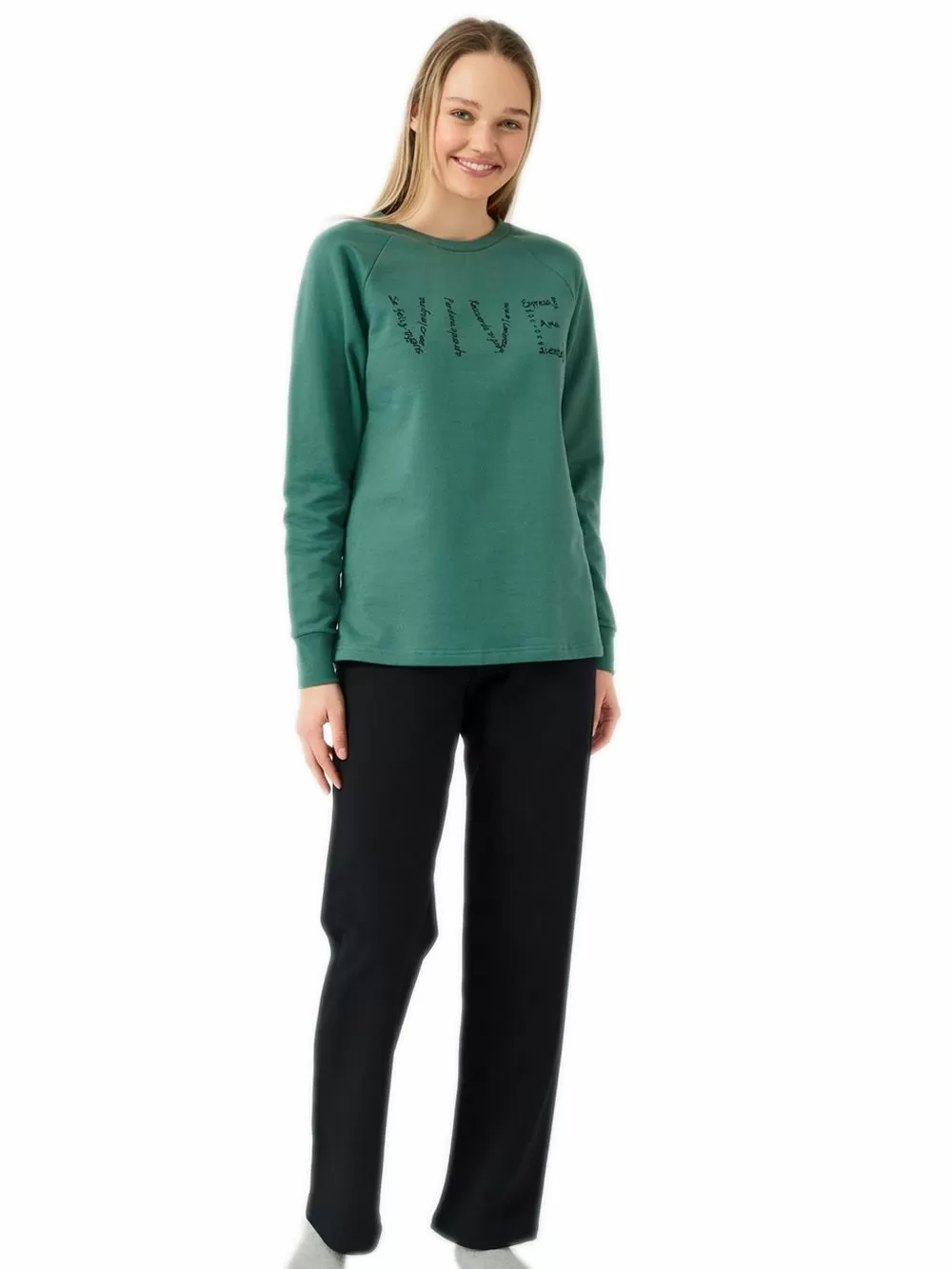 Γυναικεία Πυτζάμα - Φόρμα MINERVA VIVE Φούτερ - 100% Βαμβάκι