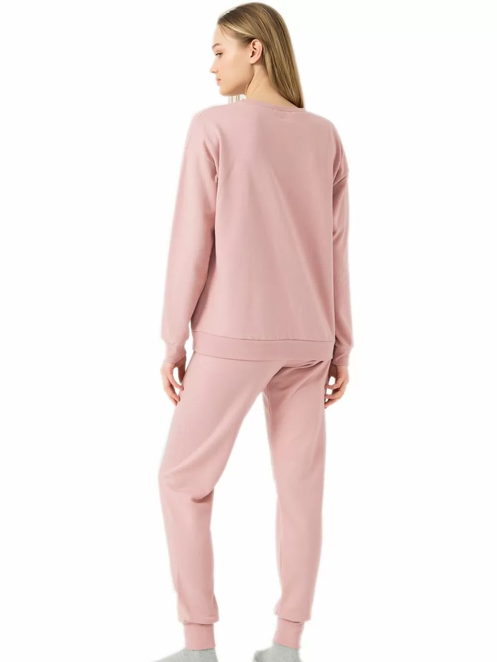 Γυναικεία Homewear Φόρμα MINERVA Day Starts Φούτερ - 100% Βαμβάκι 