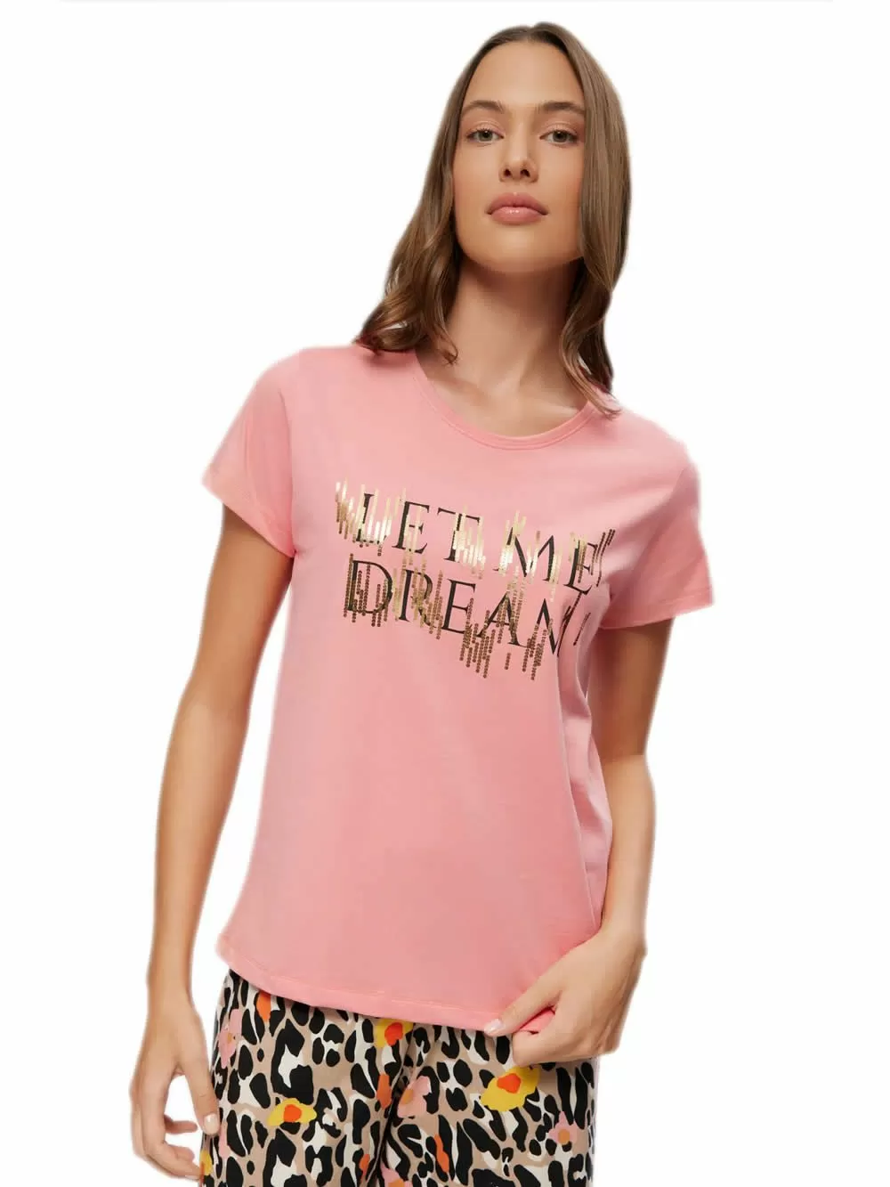 Γυναικεία Πυτζάμα MINERVA Animal Dream - 100% Βαμβακερή