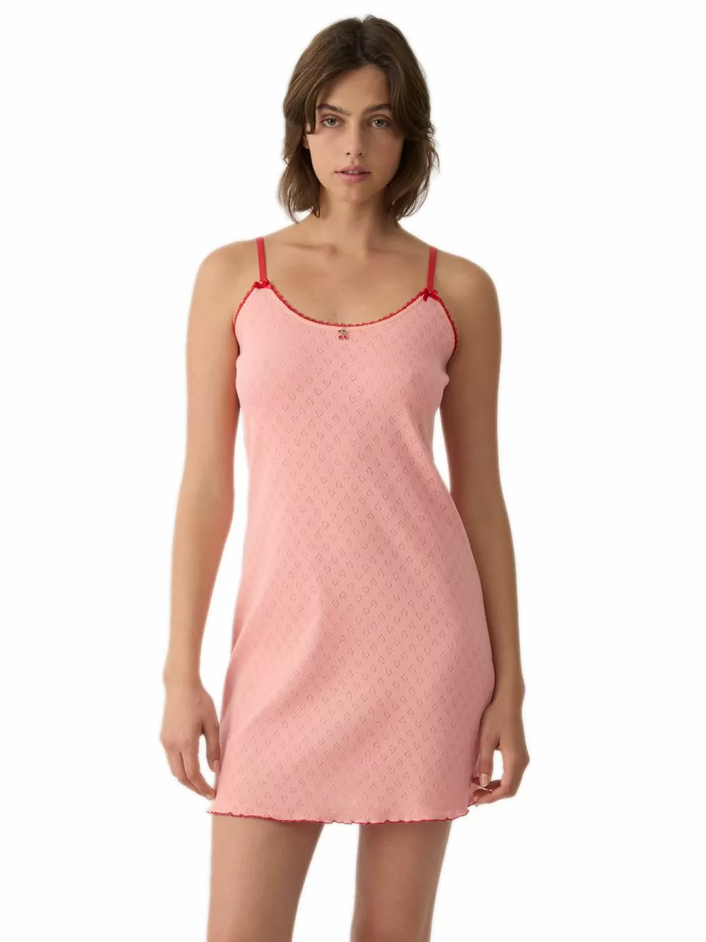 Γυναικείο Νυχτικό MINERVA - 100% Αγνό Βαμβάκι - Κόσμημα Cherries