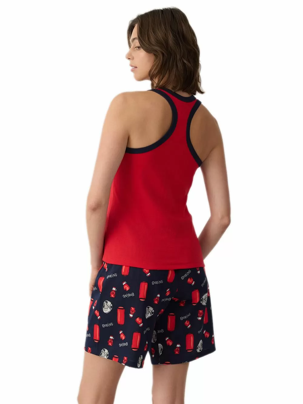 Γυναικεία Πυτζάμα MINERVA Boxing - 100% Βαμβακερή - Family