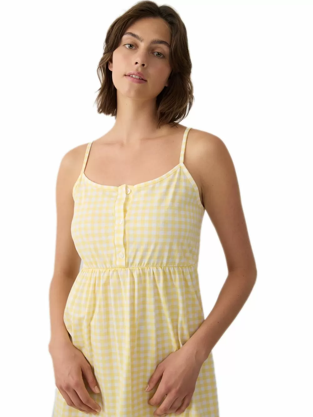 Γυναικείο Νυχτικό MINERVA Maternity Plaid - 100% Βαμβακερό