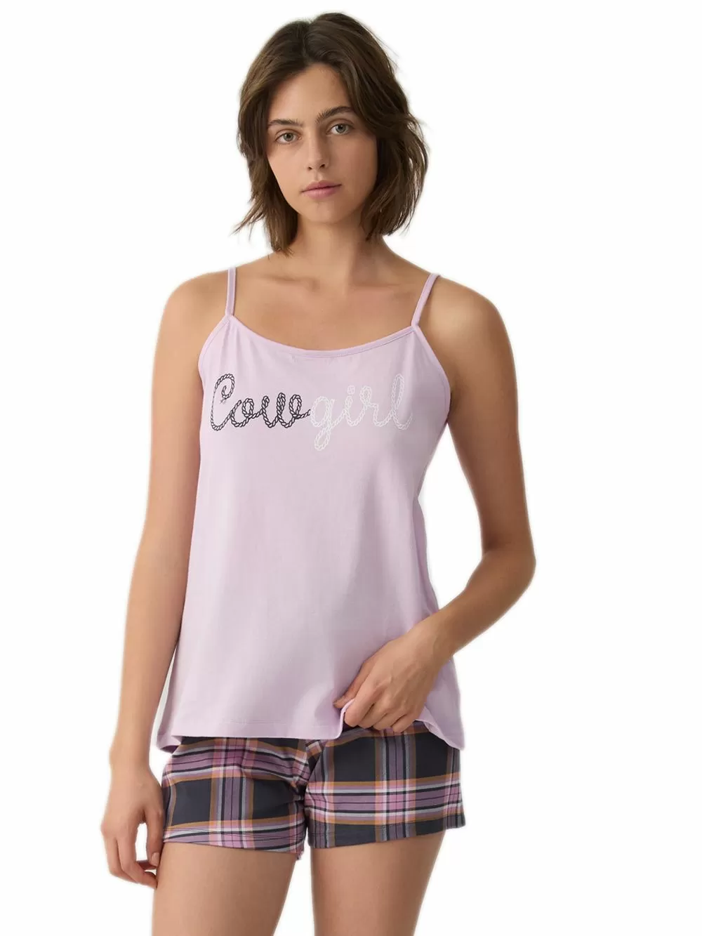 Γυναικεία Πυτζάμα MINERVA Cowgirl - 100% Βαμβακερή 