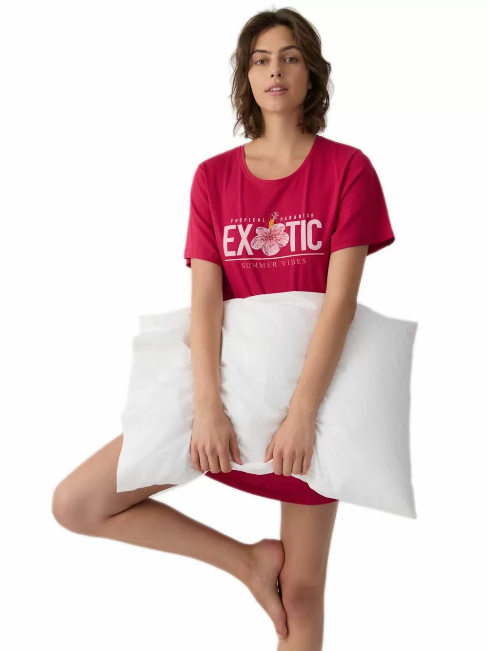 T-Shirt Dress MINERVA Exotic Life - 100% Βαμβακερό - Άνετο & Δροσερό