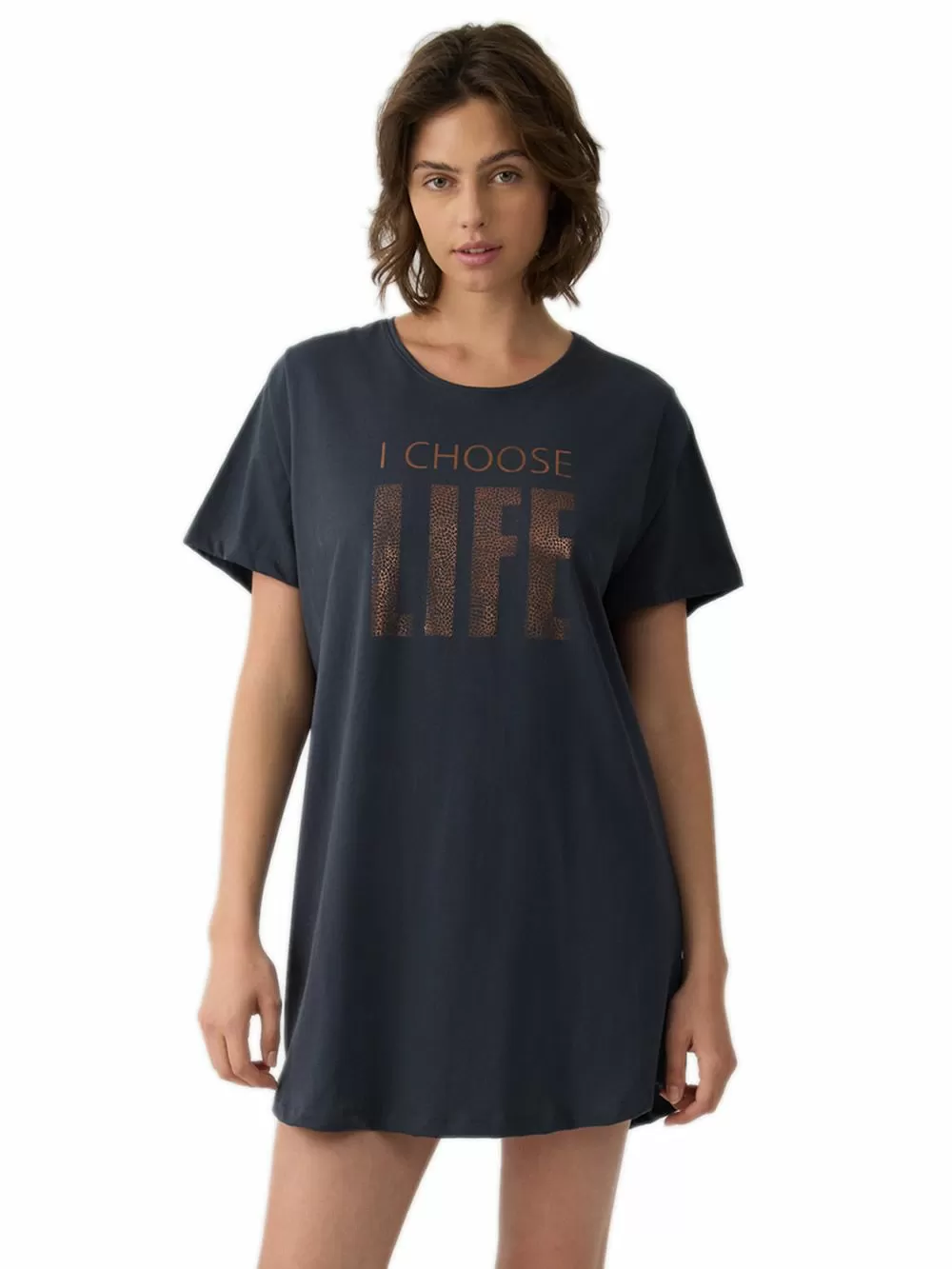 T-Shirt Dress MINERVA Life - 100% Βαμβακερό - Άνετο & Δροσερό